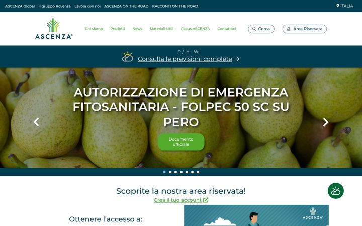 Screenshot of ascenza.it