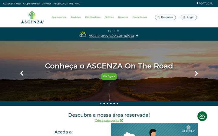 Screenshot of ascenza.pt
