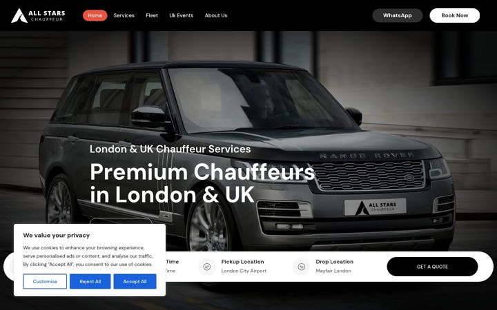 Screenshot of aschauffeur.com