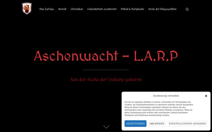 Screenshot of aschenwacht.de