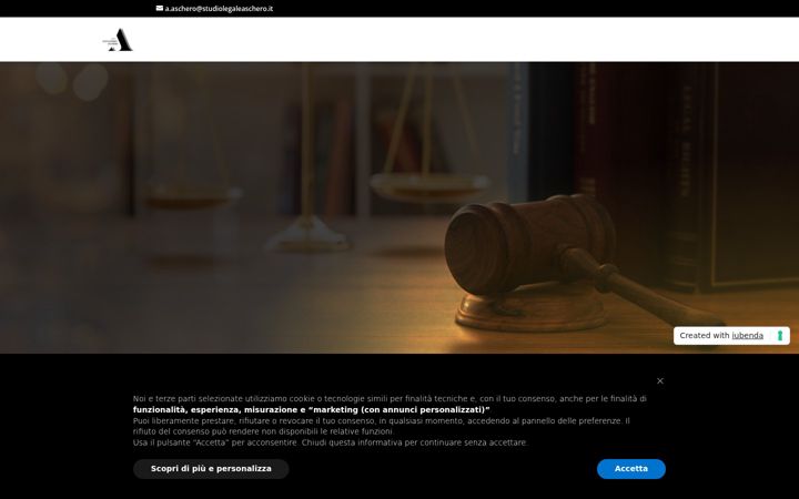 Screenshot of ascherostudiolegale.it