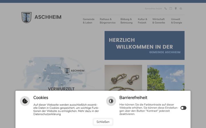 Screenshot of aschheim.de