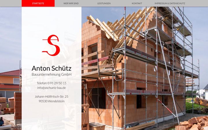 Screenshot of aschuetz-bau.de