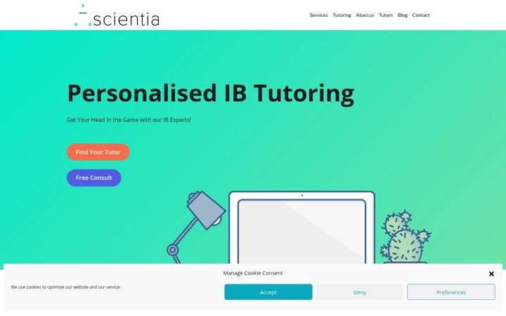 Screenshot of ascientia.org