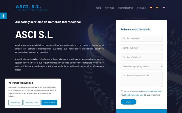 Screenshot of asciex.com