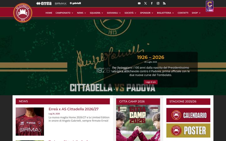 Screenshot of ascittadella.it