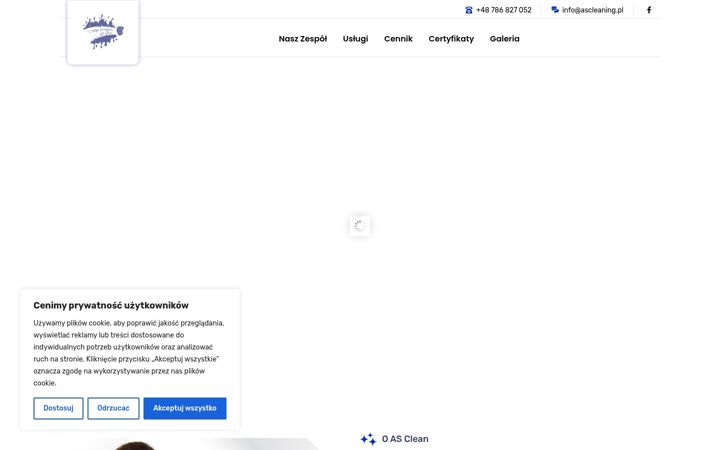 Képernyőkép: ascleaning.pl