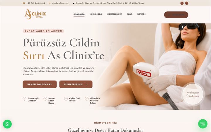 Screenshot of asclinix.com