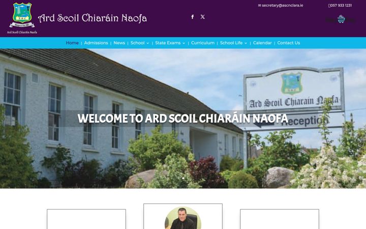Екранна снимка на ascnclara.ie