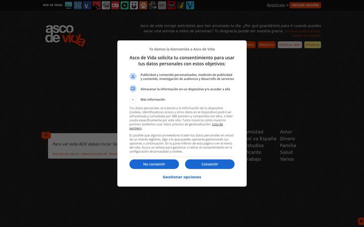 Snimka zaslona za ascodevida.com