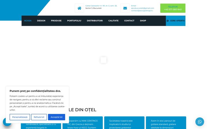 Screenshot of ascogratings.ro