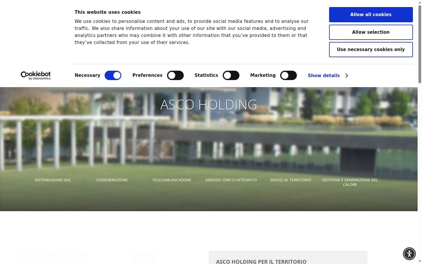 Screenshot του banner συγκατάθεσης που εμφανίστηκε πριν από οποιαδήποτε αλληλεπίδραση