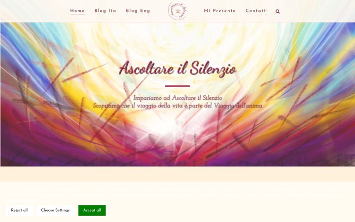 Screenshot of ascoltareilsilenzio.com