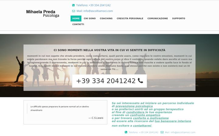 Screenshot of ascoltiamoci.com