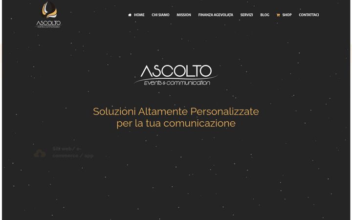 Screenshot of ascolto.eu