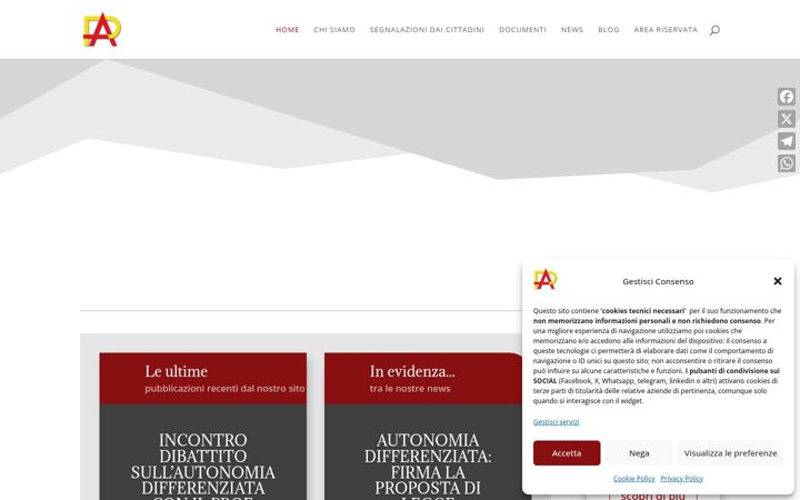 Screenshot of ascoltoepartecipazione.eu