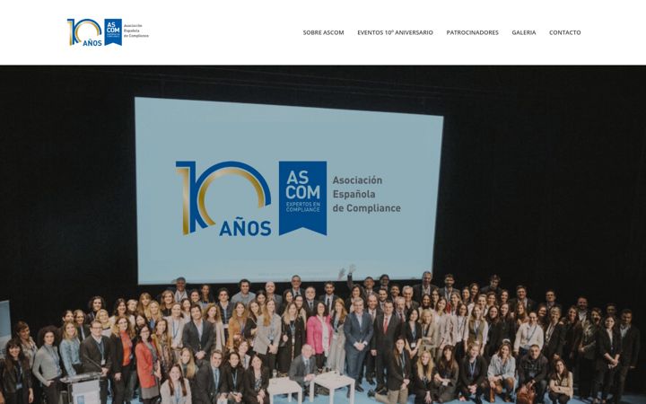 Kuvakaappaus sivustosta ascom10aniversario.com