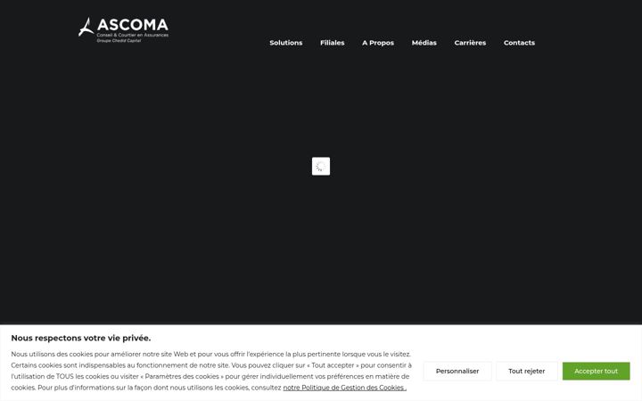 Screenshot of ascoma.com