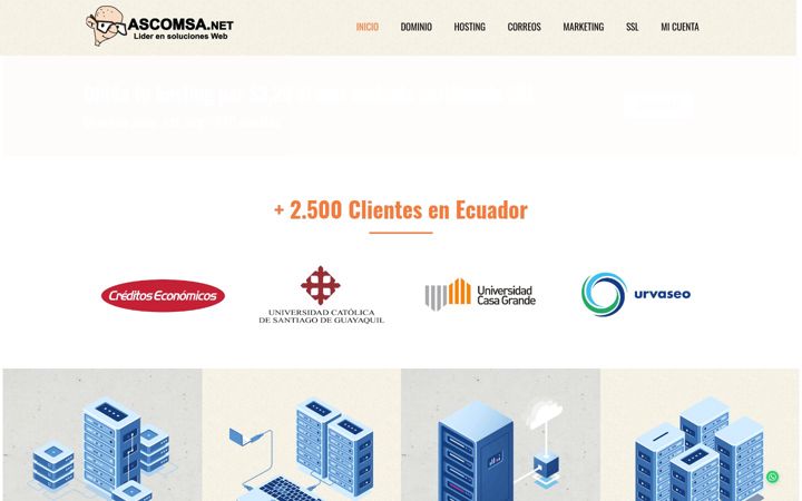 Screenshot of ascomsa.net