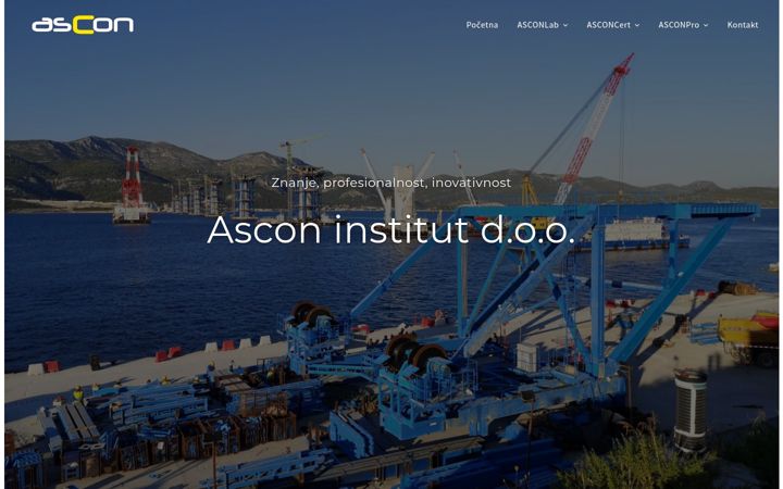 Screenshot of ascon.hr