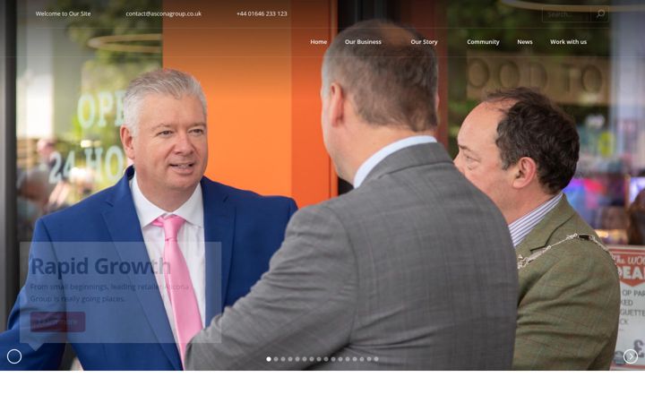 Screenshot του asconagroup.co.uk