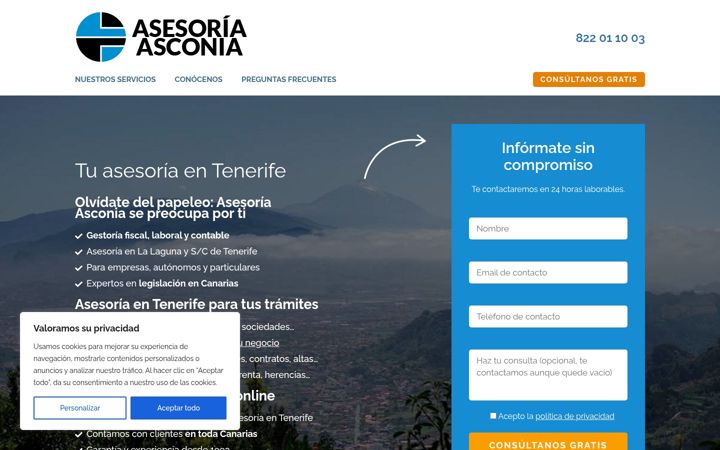 Screenshot of asconia.es