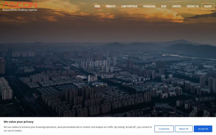 Screenshot of asconindia.com