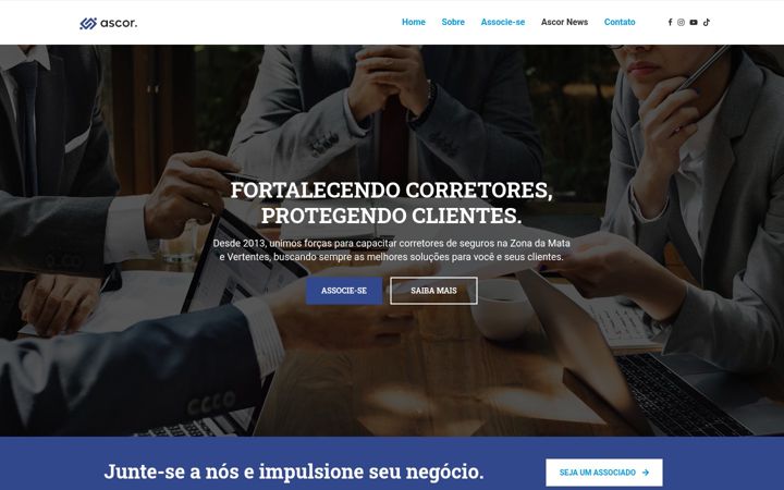 Screenshot of ascorseguros.com.br