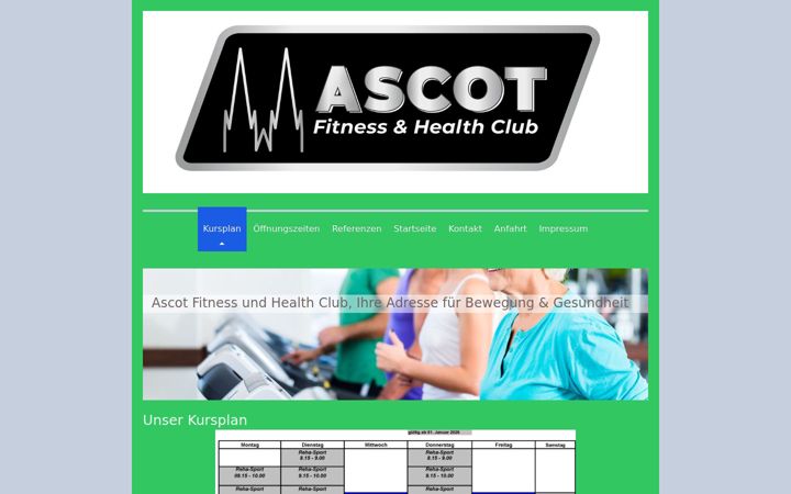 Screenshot of ascot-fitness.de