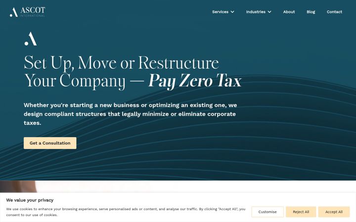 Screenshot of ascotinternational.net