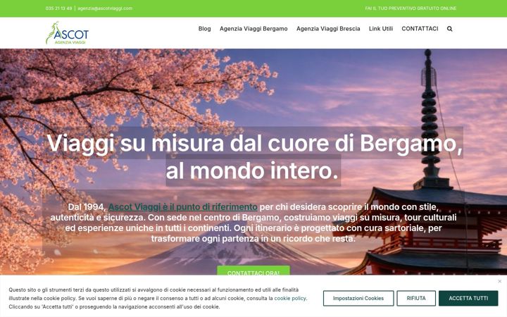 Screenshot of ascotviaggi.com