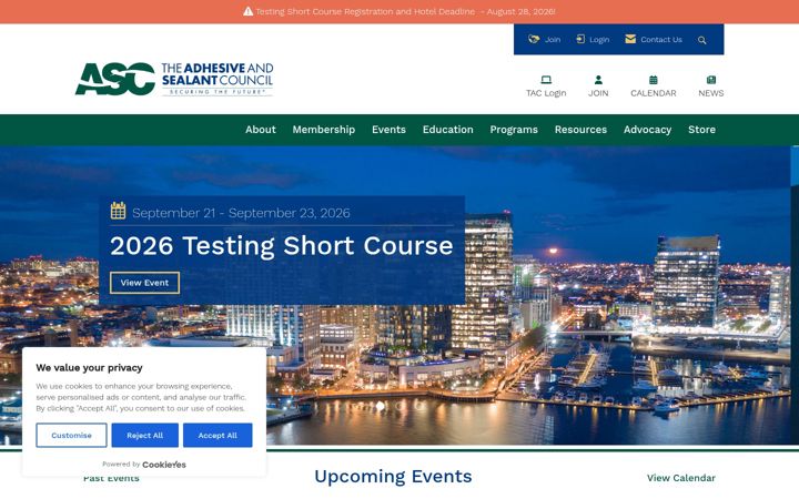 Screenshot of ascouncil.org