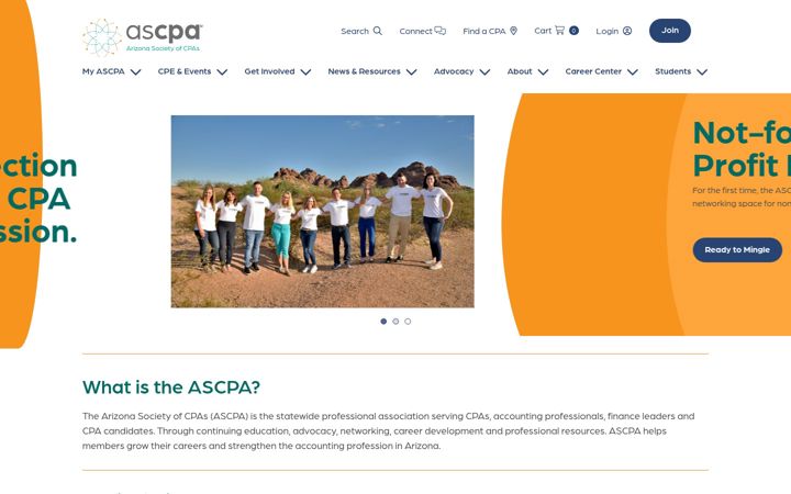 Screenshot of ascpa.com
