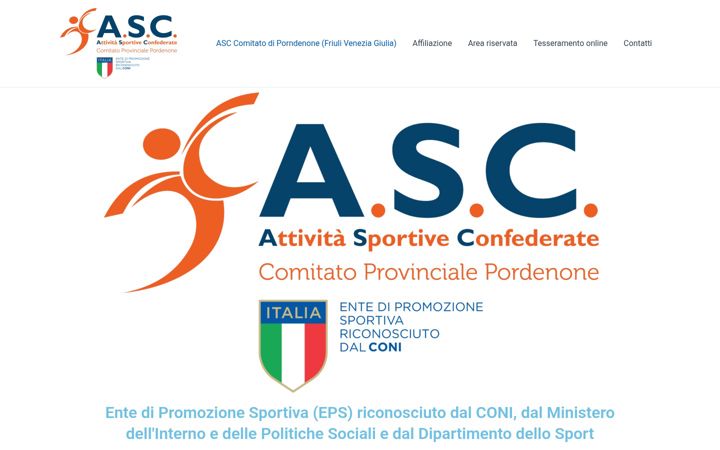 Skjámynd af ascpordenone.it