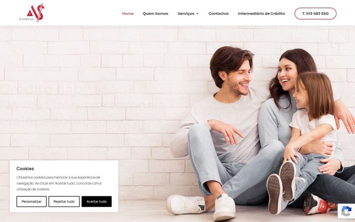 Screenshot of ascreditos.pt