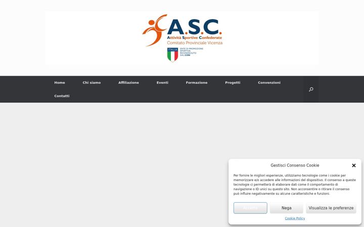 Kuvakaappaus sivustosta ascsportvicenza.it