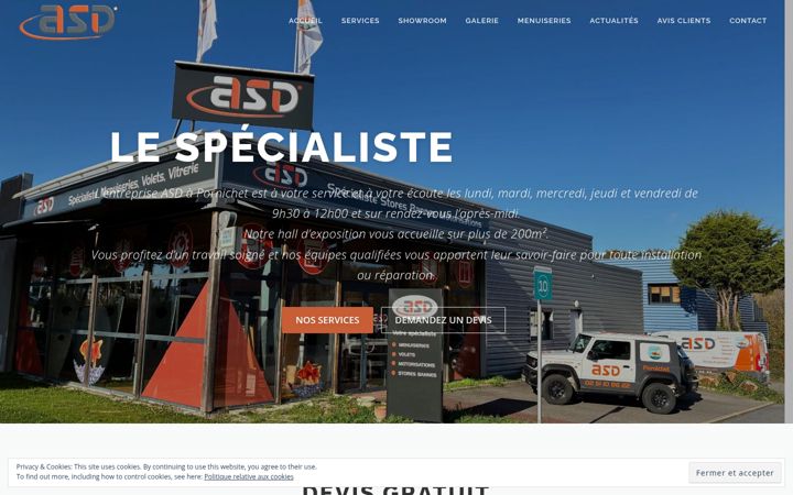 Screenshot of asd-ouvertures.fr