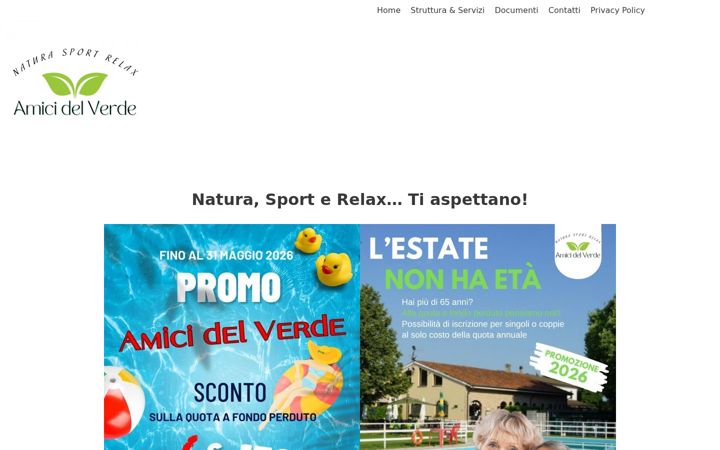 Screenshot stránky asdamicidelverde.it