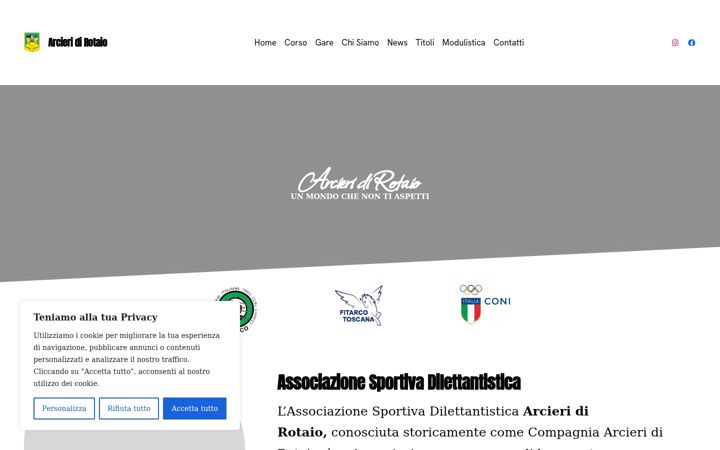 Screenshot of asdarcieridirotaio.it