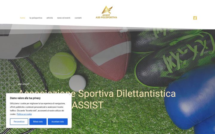 Screenshot stránky asdassist.it