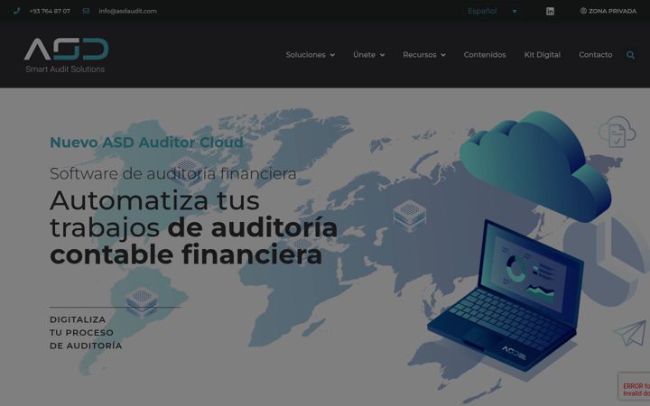 Screenshot of asdaudit.com