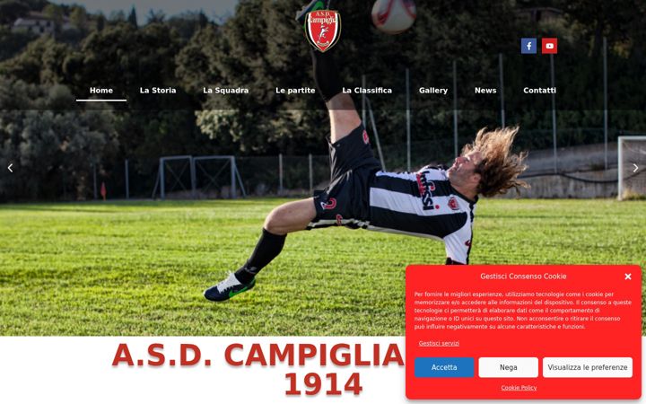Ekraanipilt saidist asdcampigliacalcio.it