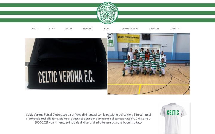 Captură de ecran a asdcelticveronafc.it