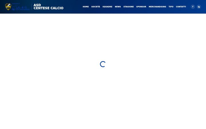 Screenshot of asdcentesecalcio.com