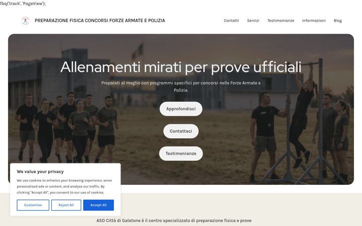 Captură de ecran a asdcittadigalatone.it