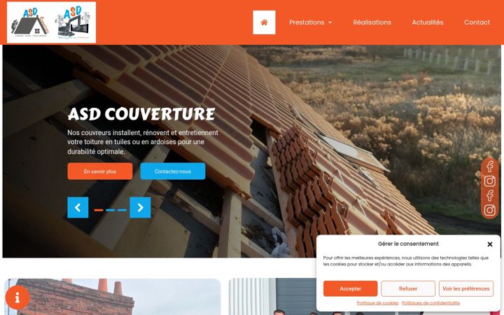 Screenshot stránky asdcouverture.fr
