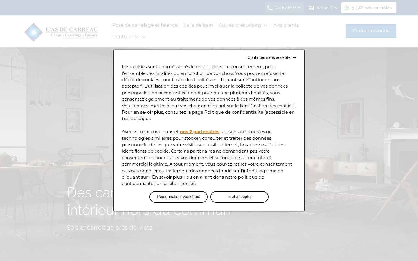 Screenshot tal-banner tal-kunsens muri qabel kwalunkwe interazzjoni