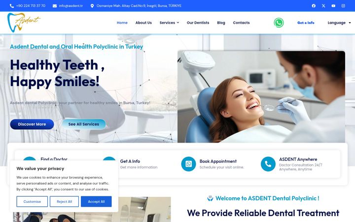 Screenshot of asdent.site