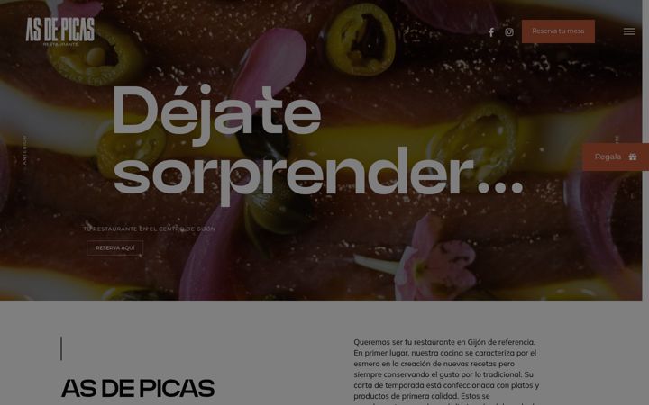 Skjámynd af asdepicasrestaurante.com