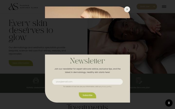 Screenshot of asdermatology.co.uk
